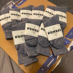 [10 Pack] Bombas Dark Gray Marl Crew Socks
